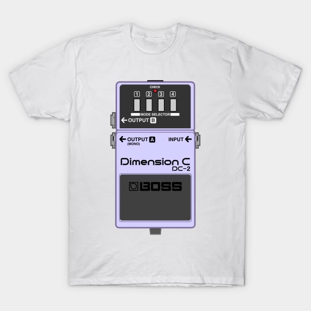 Boss DC-2 Dimension C Guitar Effect Pedal T-Shirt by conform